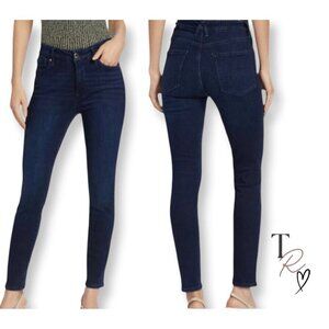 Good American Denim Good Legs Skinny Jeans Dark Wash Mid Rise Size 27 or US 4